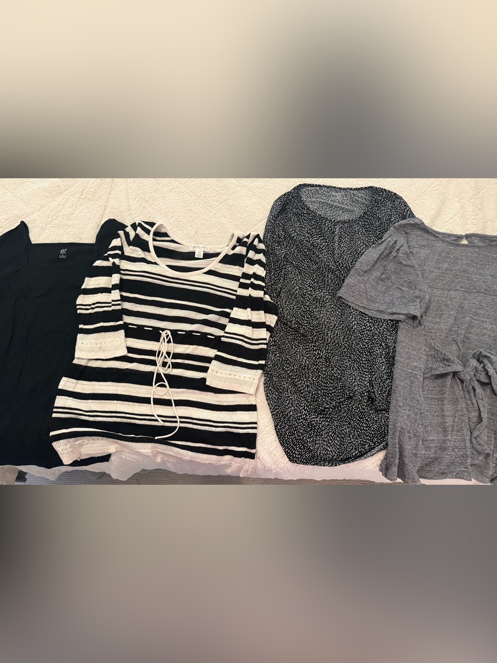 Maternity Tops bundle of 4 tops, motherhood maternity, Gap, Jessica Simpson